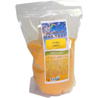 Early Morning Harvest Organic Stone Ground Corn Grits - Made From Organic, Non-Gmo Yellow Corn - Authentic, Old Fashioned Corn Grits For Cereal, Porridge & Polenta, Usa-Grown, Small Batch Ground Yellow Grits, Organic Polenta Corn Grits, Certified Organic Gmo Free Corn Grits (4, Pounds)