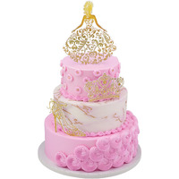 Decopac Quinceanera Cake Decorating Kit, Xl-Gold Cake And Cupcake Toppers For Girls Sweet 15 Birthdays And Parties, Quince Aos