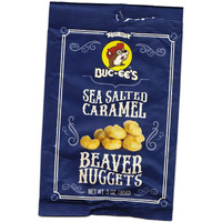 Buc-Ees Beaver Nuggets Sea Salted Caramel Sweet Corn Puff Snacks Texas Bucees (Pack Of 8 Bags)
