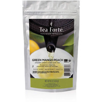 Tea Forte Green Mango Peach Loose Bulk Tea, 1 Pound Pouch, Organic Green Tea Makes 160-170 Cups