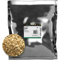 Frontier Co-Op Ginger Root 1Lb - Chopped & Sifted Dried Ginger Root Chunks For Loose Leaf Ginger Root Tea, Powder Capsules, Supplements, Extract
