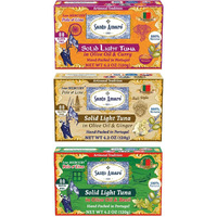 Navigator 3 Flavor Variety Pk Canned Wild Pole & Line Tuna Fillets In Olive Oil (3 Pk, 120G Ea) Turmeric Curry, Basil, Ginger - Hand-Packed Fresh In Portugal - Keto - Paleo - Solid Fillets