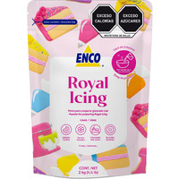 Enco White Royal Icing Mix Vanilla Flavor, Icing For Decorating Cookies (4.4 Lb (2Kg))