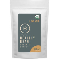 Healthy Bean Coffee - Organic Decaf Ground Coffee Medium Roast - Water-Processed Decaf Low Acid Coffee, Clean Coffee, Healthy Coffee - Usda Organic Decaf Coffee Ground, Mycotoxin Free Coffee, 11Oz