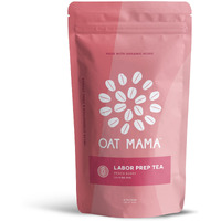Oat Mama Labor Prep Tea: Peach Berry, Prepares Mind & Body For Birth In Third Trimester | Women Owned, Made In The U.S.A. (Organic Herbs, Raspberry Leaf), 14 Sachets, Makes 28 Cups