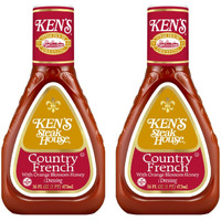 Ken's Steak House Lite Country French With Orange Blossom Honey Dressing 16 Fl Oz (Pack Of 2)