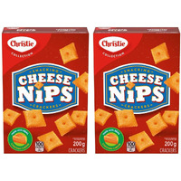 Christie Cheese Nips Cheddar Baked Snack Crackers, 200G/7.05Oz, 2-Box {Imported From Canada}
