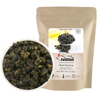 Fullchea - Milk Oolong Tea - Oolong Tea Loose Leaf - Taiwan High Mountain Tea Jin Xuan Milk Oolong - Naturally Milky And Silky Aroma - Health Tea - 4Oz / 113G