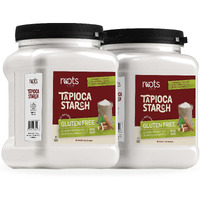 Roots Circle All Natural Tapioca Starch | Non Gmo & Gluten-Free Flour With No Preservatives | Kosher For Passover | Thickener For Soups, Gravies & Sauces | 2 Pack (34Oz)