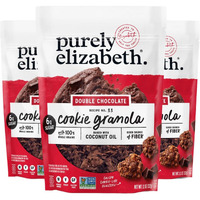 Purely Elizabeth Cookie Granola, Double Chocolate, Gluten-Free, Non-Gmo (3 Ct, 11Oz Bag)