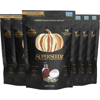 Superseedz Dry Roasted Pumpkin Seeds - Maple Sugar & Sea Salt Pepitas, Whole 30, Vegan, Keto, 8G Plant Based Protein, Produced In Usa, Nut Free, Fresh Gluten Free Snack (4Oz, 6-Pack)