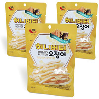 K-Herb Dried Squid - Korean Squid Flavorful Grilled Soft Butter Korean Dried Squid (Butter Squid 3Pack)