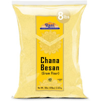 Rani Chana Besan (Chickpeas Flour, Gram) 128Oz (8Lbs) 3.63Kg Bulk ~ All Natural | Vegan | Gluten Friendly | Non-Gmo | Kosher | Indian Origin