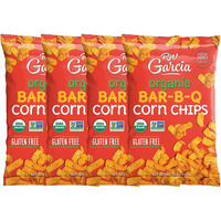 Rw Garcia Organic Bbq Corn Chips, Gluten Free, 7.5Oz Bags, 4 Pack
