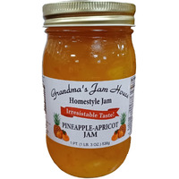 Grandma's Jam House All Natural Usa Made Homestyle Pineapple Apricot Jam, 19 Oz