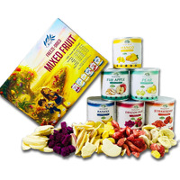 Chavi Freeze-Dried Mixed Fruit | 6 In 1 | No Added Sugars Or Preservatives - Non-Gmo, Vegan, Gluten-Free | Gift Box | 230 G | 8.1 Oz | 6 Cans