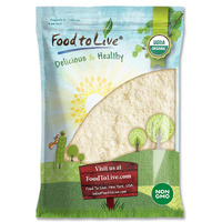 Food To Live Organic Almond Flour, 8 Pounds - Extra Fine Blanched Prime Meal, Non-Gmo, Low Carb, Culinary Grade, Kosher, Keto, Paleo And Vegan Super Powder, Bulk