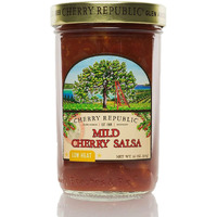 Cherry Republic Mild Cherry Salsa - Chunky Sweet & Low Heat Flavor Sauce - 16 Ounces