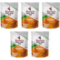 Nando's Peri-Peri Medium Dry Rub - Bbq Seasoning Instant Flavor With A Blend Of Garlic, Herbs And Spices With Peri-Peri 25G Bags (5Pk)