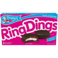 Drake's Ring Dings Cakes 13.5 Oz, 10 Count