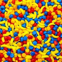 Bulk Candy - Hard Candy For Kids - 2 Lb Fruit Shape Candy - Party Favor Candy - Colorful Candy For Vending - Assorted Candy For Candy Machine - Vendor Machine Candy Refill