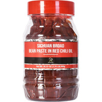 Soeos Sichuan Broad Bean Paste With Chili Oil 28.22Oz (800G), Hongyou Doubanjiang, Pixian Doubanjiang Chili Paste, Ingredient For Sichuan Cuisine, Fermented Bean Paste, Red Bean Paste, Chili Paste.