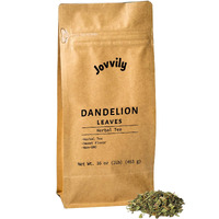 Jovvily Dandelion Leaves - 1 Lb - Cut & Sifted - Herbal Tea - Cuisine Garnish