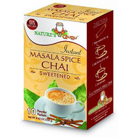 Nature's Guru Instant Masala Chai Tea Drink Mix Sweetened, 8.82 Oz - Pack Of 8