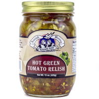 Amish Wedding Hot Green Tomato Relish 15 Ounces (Pack Of 2)