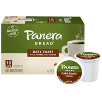 Panera Bread Dark Roast Coffee, Single Serve 0.42 Ounce, 10 Count