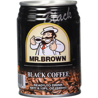 Mr. Brown Black Coffee, 8.12 Ounce (Pack Of 24)