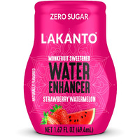 Lakanto Sugar Free Water Enhancer - Sweetened With Monk Fruit Sweetener And Erythritol, On The Go Liquid Hydration, Zero Sugar, Naturally Flavored - Strawberry Watermelon (1.67 Fl Oz - Pack Of 1)