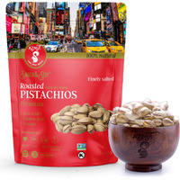 Aznut Turkish Antep Roasted Salted Pistachios 4 Lb, 100% Natural Premium Quality Class A, Non Gmo Project Certified, Kosher Certified, Great Snacks, Resealable Bag, 4 Lb