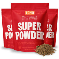 Tcho Cocoa Powder (3 Pack) Unsweetened, Zero Sugar, 100% Plant Based Cocoa Powder, Vegan, Kosher, Non-Gmo, Non-Dairy, Unsweetened Cocoa Powder | 6.7Oz Each - 3 Pack
