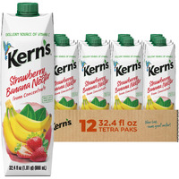 Kern's Strawberry-Banana Nectar, 32.4 Fl Oz (Pack Of 12)