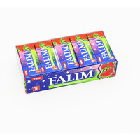 Falim Sugarless Plain Gum Watermelon Flavored, (20 Pack (100 Pieces))