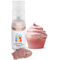 Blacksherbet Edible Glitter Spray, (10G) | Perfect For Cakes, Cookies, Cocktails, Drinks, Chocolate, Strawberries. Food Grade Glitter & Dusts. Kosher (Rose Gold)