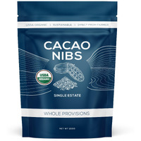 One Farm By Waayb Organic Cacao Nibs, Single Estate, Non-Gmo, Fair-Trade, Vegan, Gluten Free, 100% Raw Rizek Cacao Nibs In Resealable Bag - 7 Oz (25 Servings)