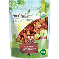 Food To Live Organic Sun-Dried Tomatoes With Sea Salt, 1 Pound - Salted, Non-Gmo, Kosher, Vegan, Unsulfured, Bulk