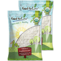 Food To Live - Organic Shredded Coconut, 8 Pounds Non-Gmo, Unsweetened Coconut Flakes, Desiccated, Medium Shreds, Kosher, Vegan, Bulk