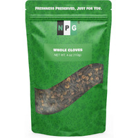 Npg Premium Whole Cloves Buds 4 Ounces, Strong Aroma And Flavor Cloves For Tea, Potpourri, Baking, Pomander Balls, Meats, And Pumpkin Spices, Gluten Free Non Gmo Non Irradiated