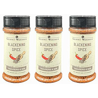 Gourmet Warehouse Blackening Spice Rub/Seasoning, 4 Ozs, 3 Pack - Gluten Free, No Msg, No Hfcs