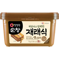 O'Food Doenjang, Premium Korean Traditional Soybean Miso Paste Sauce, Naturally Fermented, Umami Flavor, Jjigae Soup Base, Chung Jung One (Original, 1Kg))