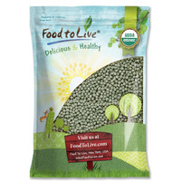 Food To Live Organic Green Peas, 10 Pounds Sproutable, Non-Gmo, Kosher, Dried