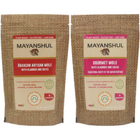 Mayanshul Healthy Mole Sauce Variety 2 Pack | Mole Poblano & Oaxacan Red Mole | Mole Negro & Mole Rojo | Superfood Ingredients | Fat Free, No Added Sugar, Low Carb, Low Sodium, Paleo-Friendly