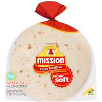 Mission, 6"" Flour Tortillas, 20 Count, 26Oz Bag (Pack Of 2)