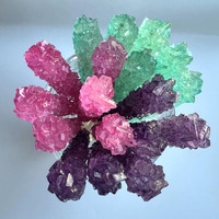 Classic Rock Candy Sticks, Sugar Rock Crystal Lollipops, Individually Wrapped (Pack Of 18, Mermaid Mix (Purple Grape, Pink Cherry, & Baby Blue Cotton Candy))
