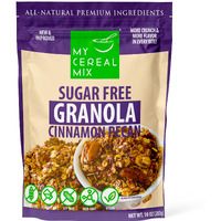 Mycerealmix Sugar Free Granola - Cinnamon Pecan - Natures Crunchy Delight | Gluten Free, Soy Free, Sodium Free, No Sugar Alcohols, All Natural Ingredients, Vegan | Healthy All-Natural Breakfast Cereal
