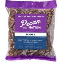 Pecan Nation Maple Flavored Roasted Sweet Pecan Pieces 16 Oz., Natural, No Preservatives, Antioxidant-Rich, Non-Gmo, Healthy Nut Snack For Adults And Kids (2 Pack)