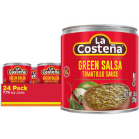 La Costea Salsa Verde With Tomatillos, Jalapeos And Chile De Arbol Peppers, Medium Heat, 7.76 Ounce Cans (Pack Of 24)